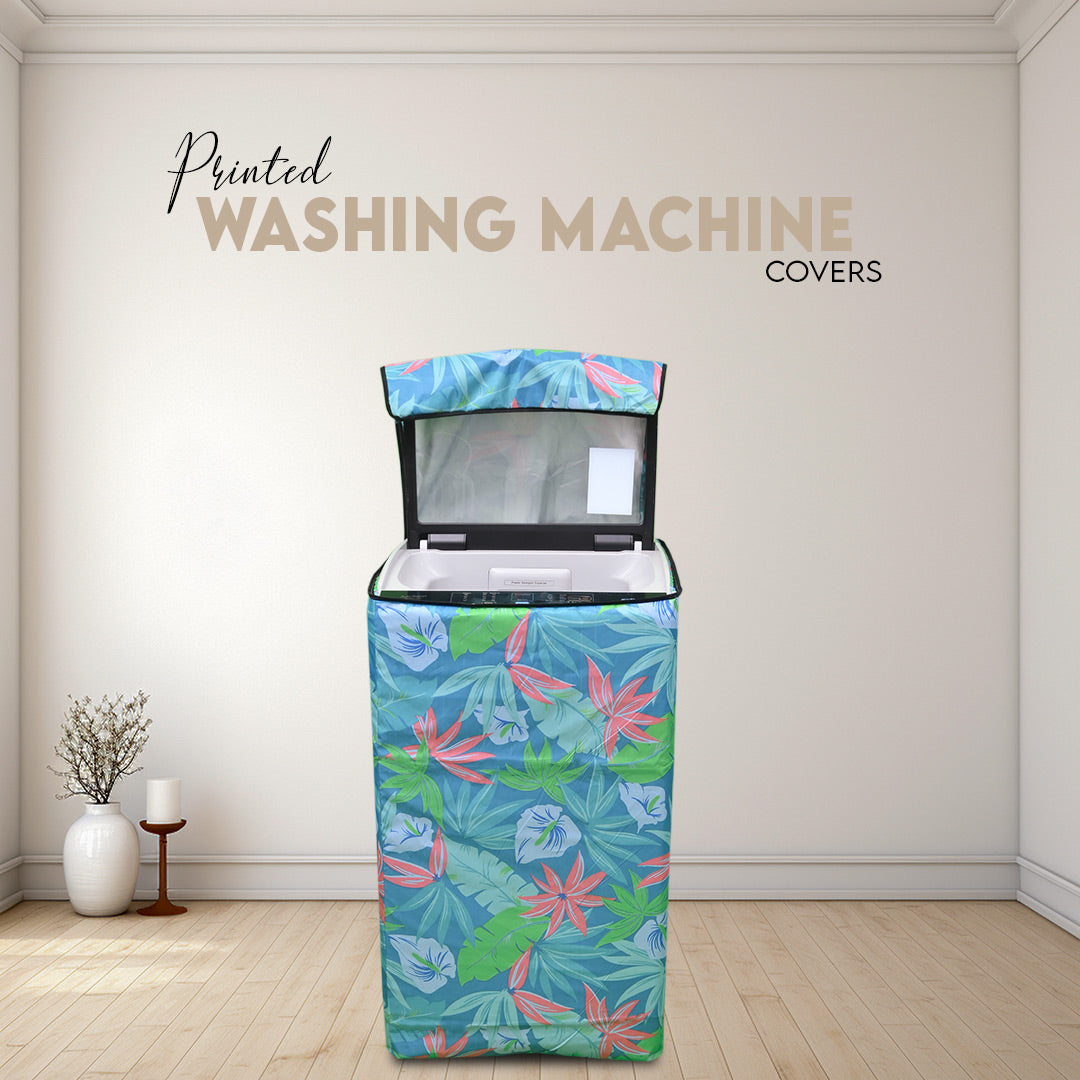 100% Waterproof Printed Washing Machine Covers in Parachute Fabric