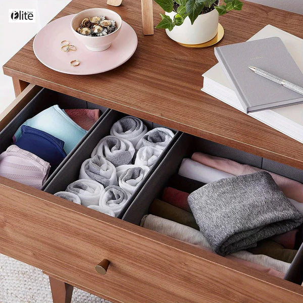 Pack of 3 Drawer Organizers-Dyed Maroon