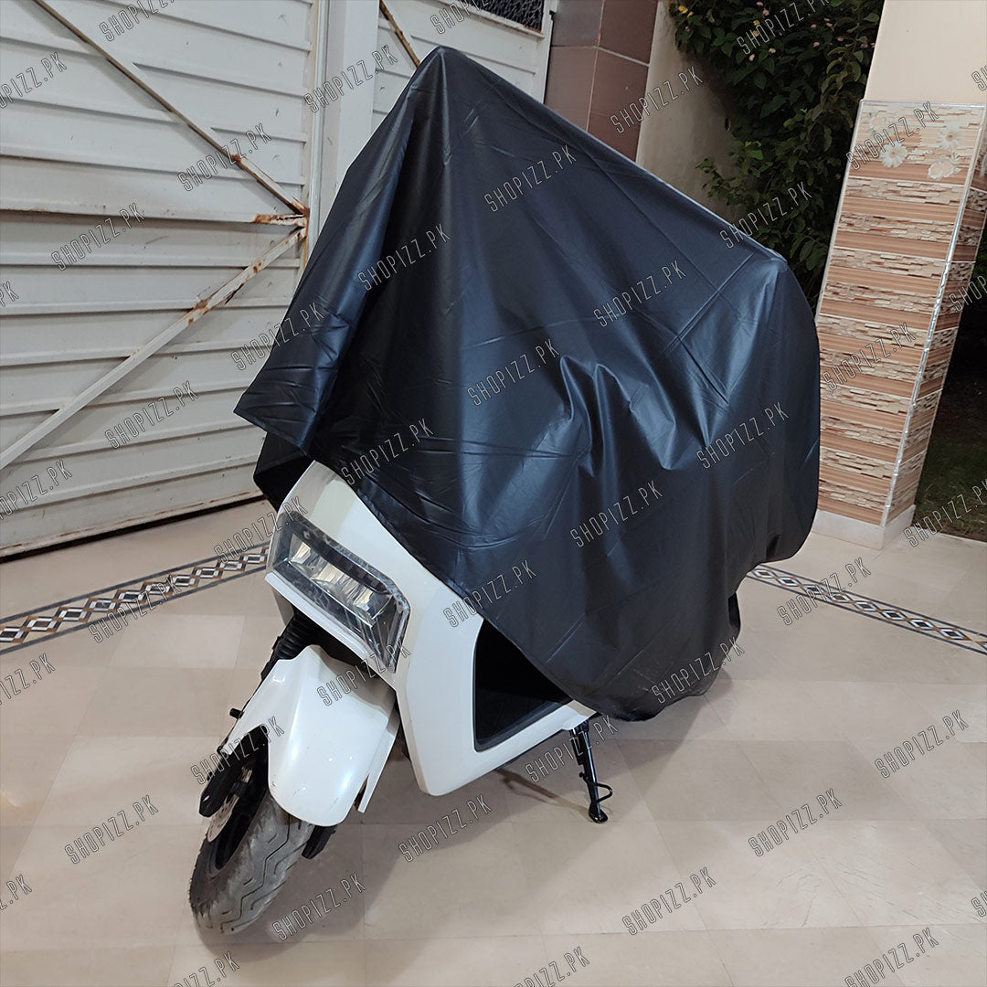 Waterproof & Dustproof Scooty Cover in Laminated Parachute Fabric