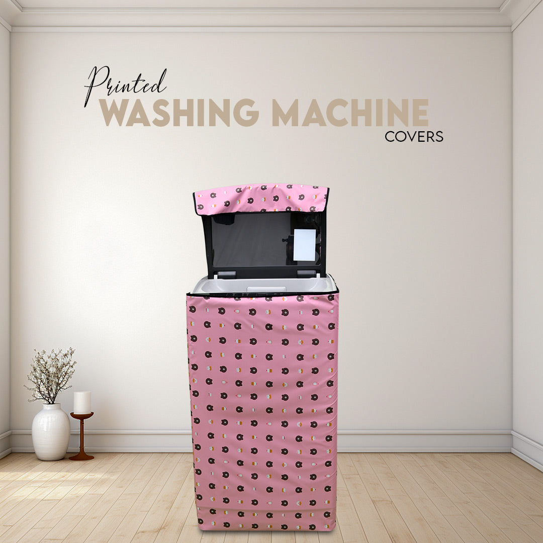 100% Waterproof Printed Washing Machine Covers in Parachute Fabric