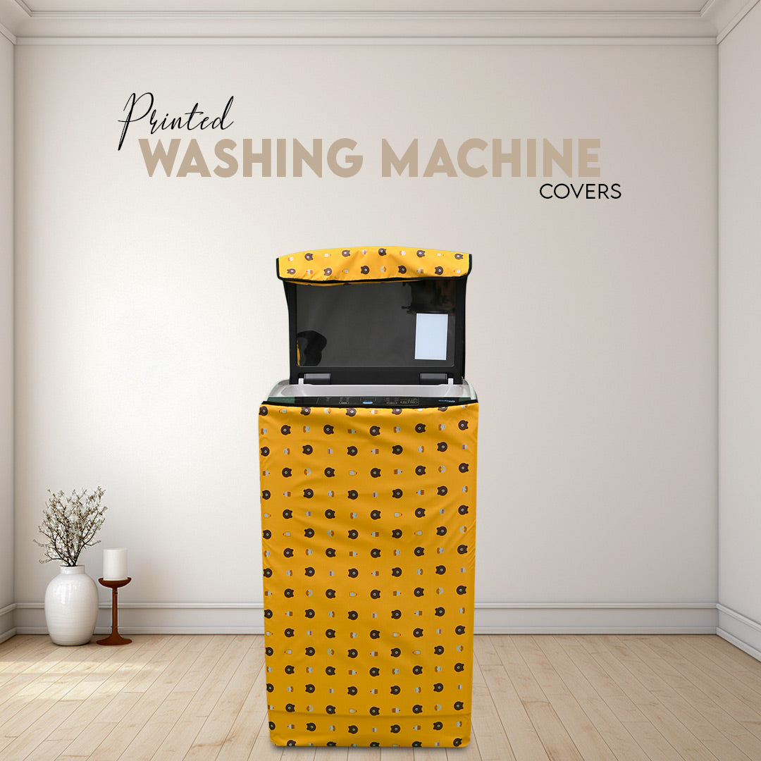 100% Waterproof Printed Washing Machine Covers in Parachute Fabric