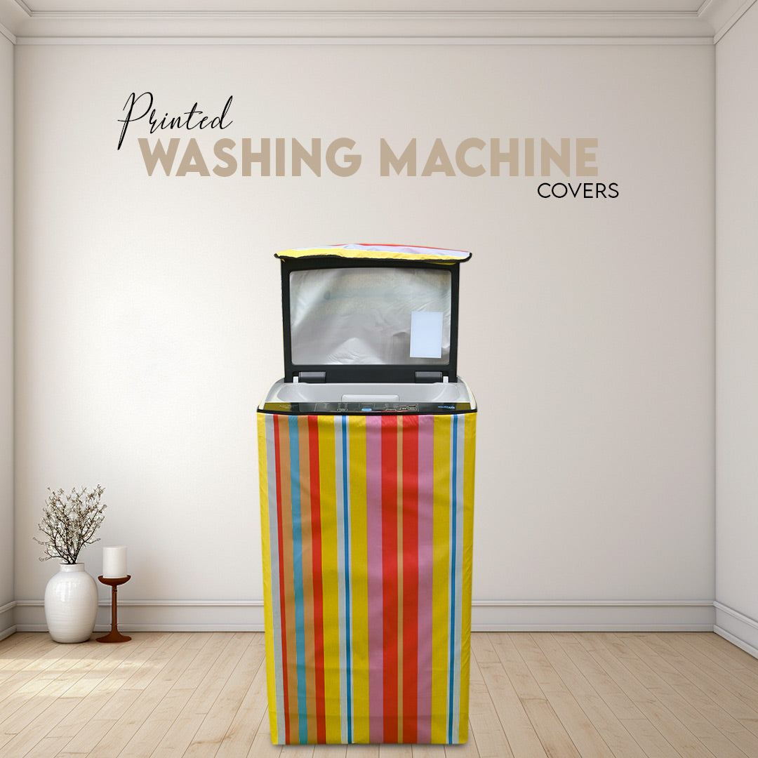 100% Waterproof Printed Washing Machine Covers in Parachute Fabric