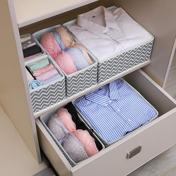 Pack of 3 Drawer Organizers-Wavy