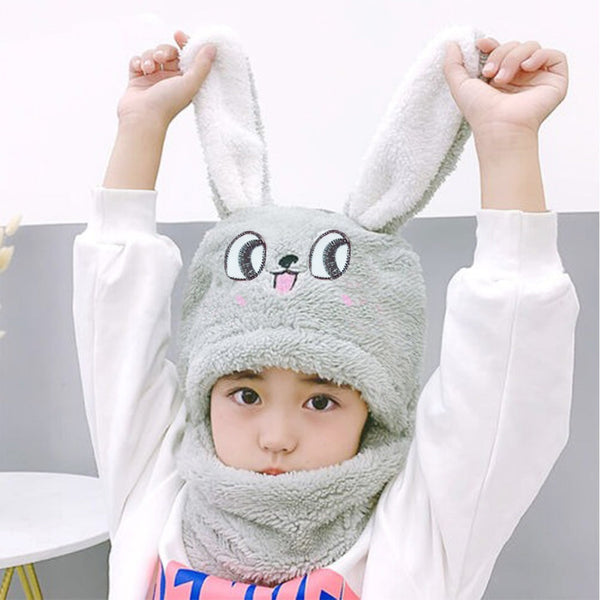 Rabbit Ear Neck Collar Cap For Kids
