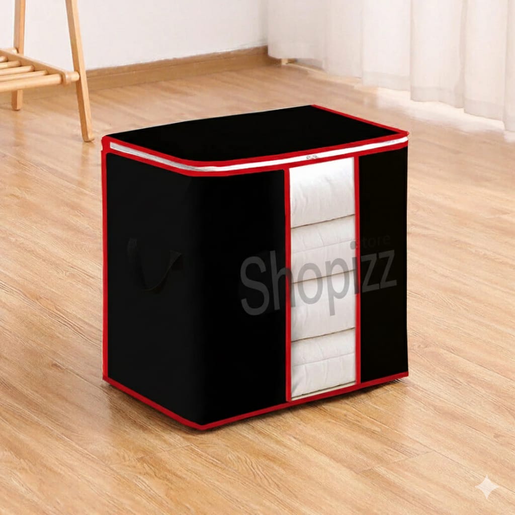 110 GSM Non Woven Multi Purpose Storage Bag – Black Color