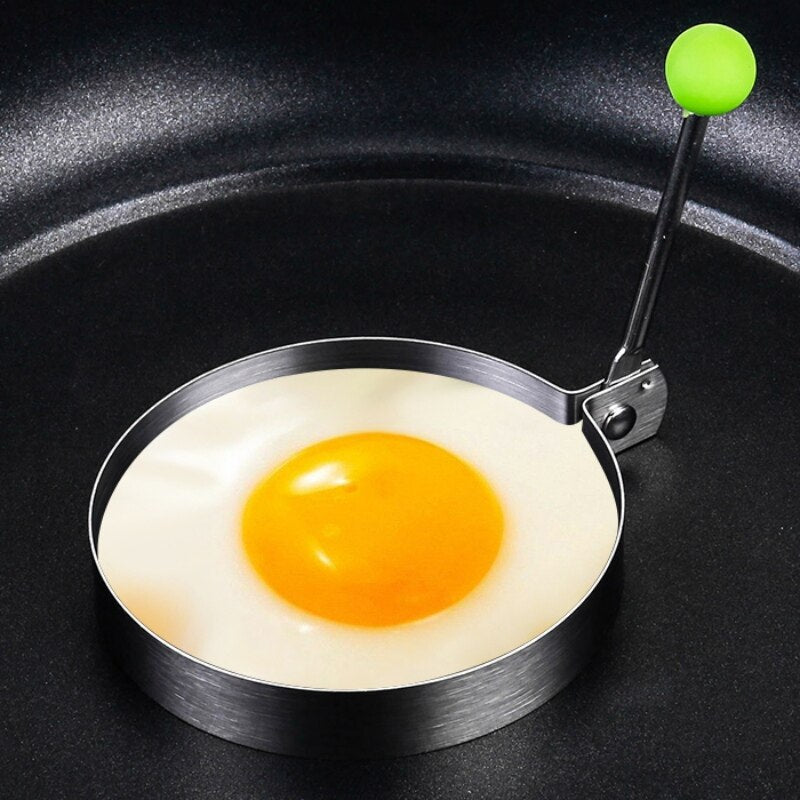 Circular Shape Stainless Steel Cookie Cutter With Handle / Stainless Steel Egg Mold (SPN G0#)