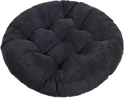 Ultra Comfortable And Soft Round Shape Floor Cushion – Black