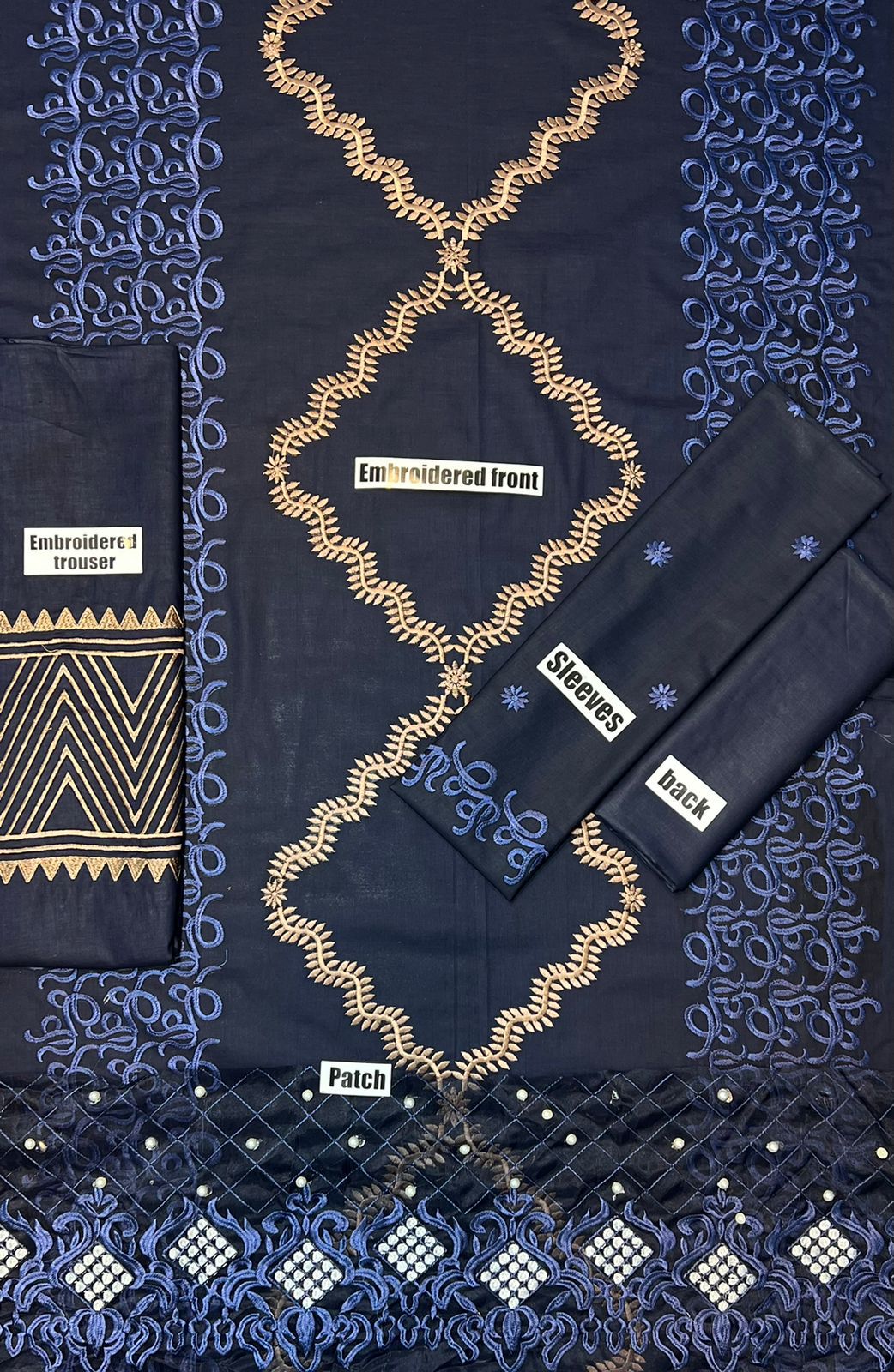 Aimen Khan 2 PCS Full Embroidered Lawn Dress B28#