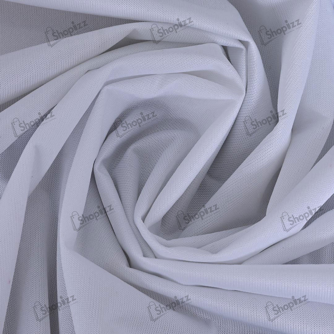 Poly Cotton Jersey Waterproof Mattress Protector In White Color With Elastic Fitting