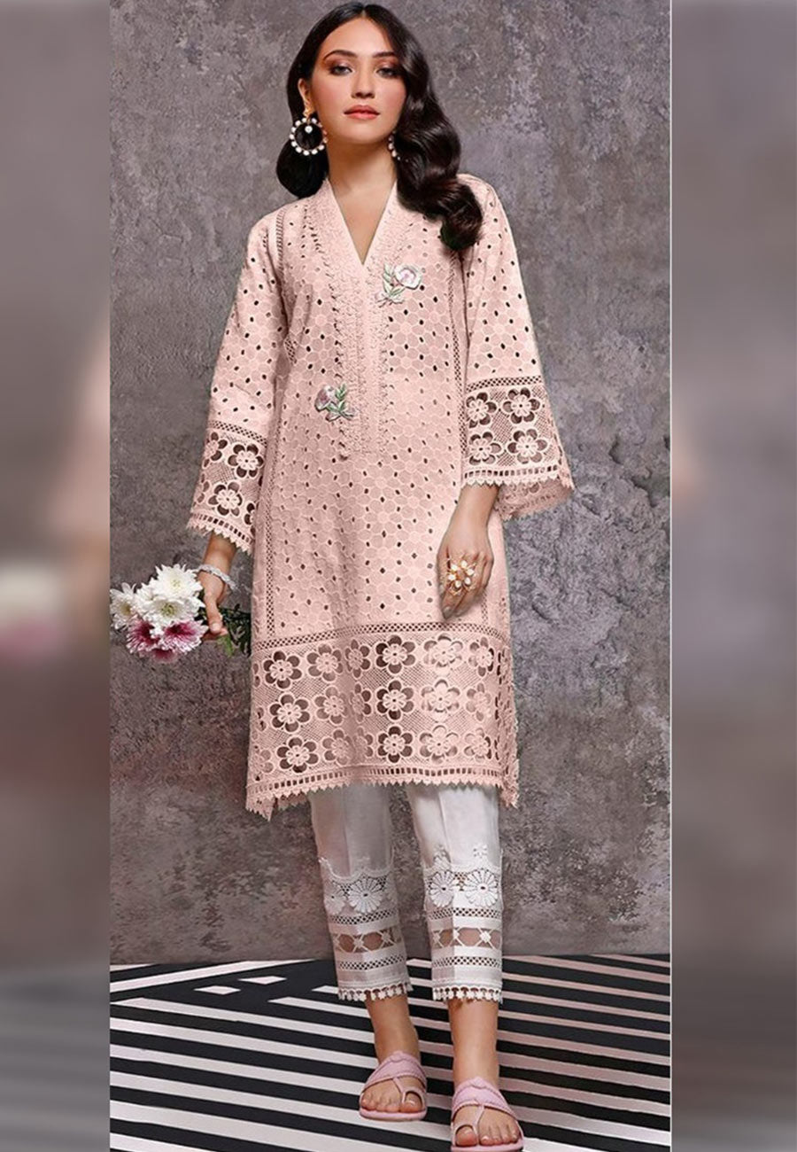 Farida Hassan 2 PCS Full Embroidered Lawn Dress A 53#