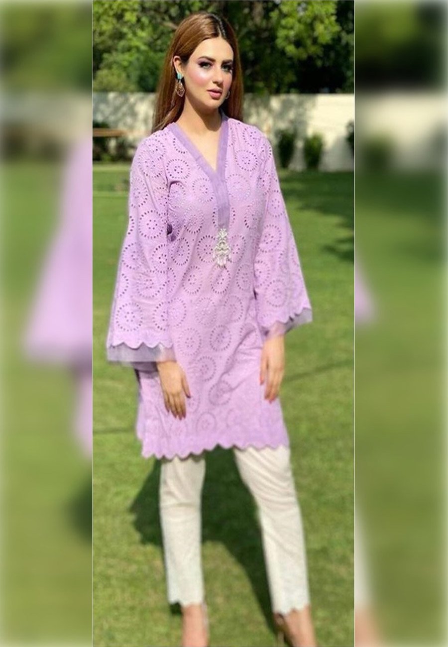Farida Hassan 2 PCS Full Embroidered Lawn Dress A 60#