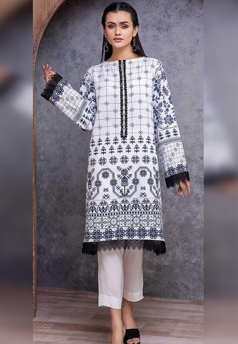Kamal 2 PCS Full Embroidered Lawn Dress A 48#