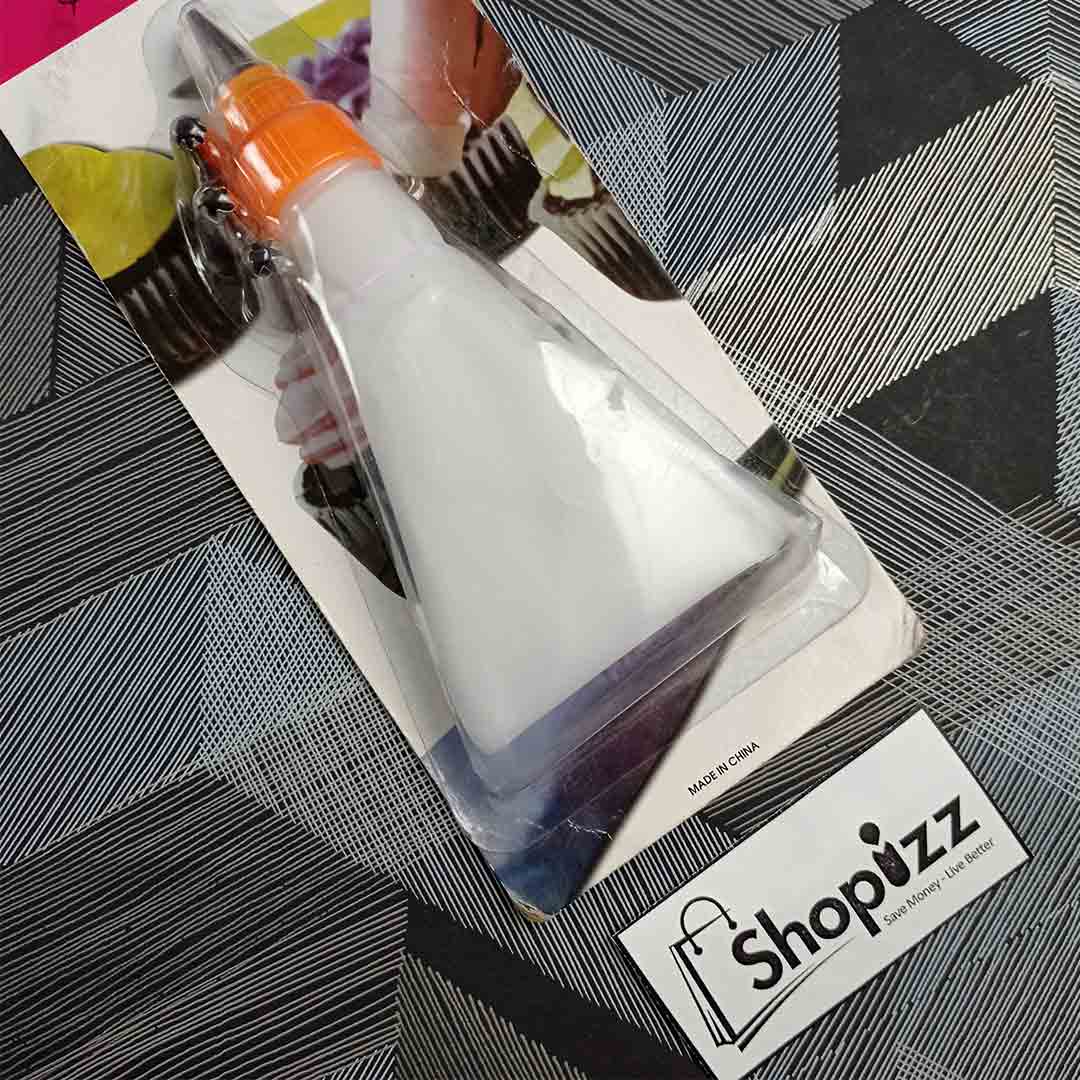 Silicon Icing Bag With Stainless Steel Piping Nozzle (ABE)