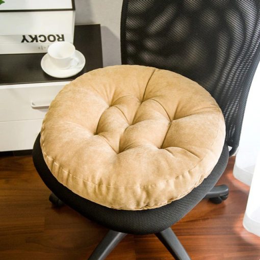 Ultra Comfortable and Soft Round Shape Floor Cushion -Off White