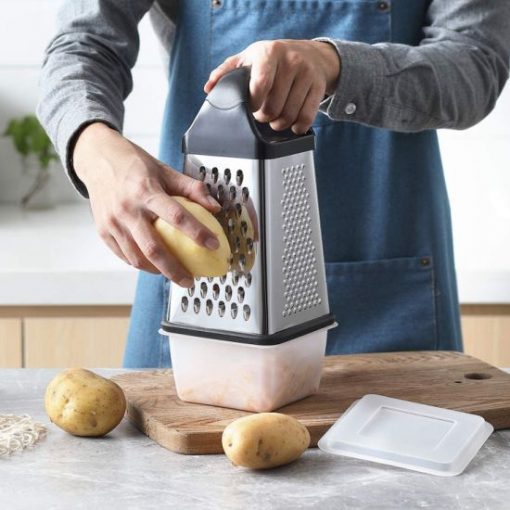 Stainless Steel Useful Slicer/Shredder/Grater-Four sided With Storge Box (SPN FO0#)