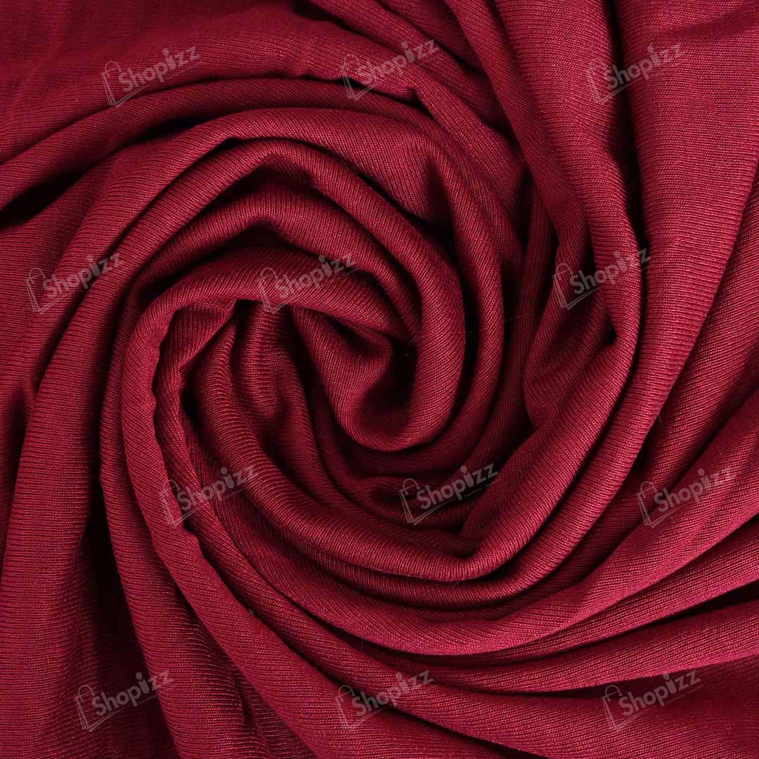 Plain Maroon Color Cotton Jersey Fitted Sofa Cover – SSC88012