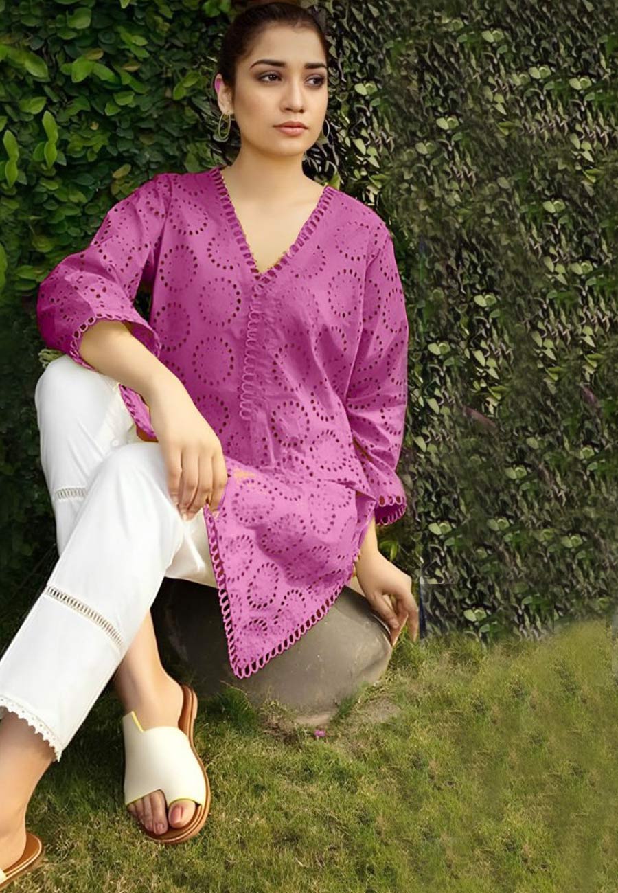 Farida Hassan 2 PCS Full Embroidered Lawn Dress A48#