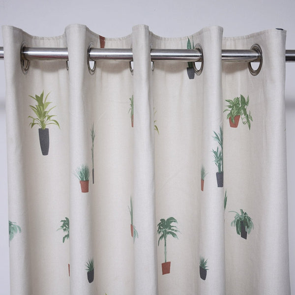 Fusion Eyelet Floral printed Curtains with back lining 66″x 72″ 1-piece