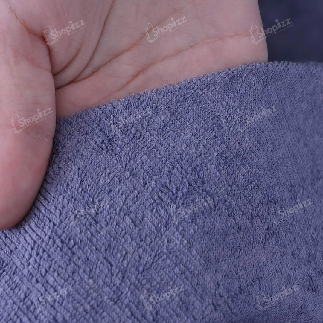 Terry Cotton Waterproof Mattress Protector In Blue Color With Elastic Fitting