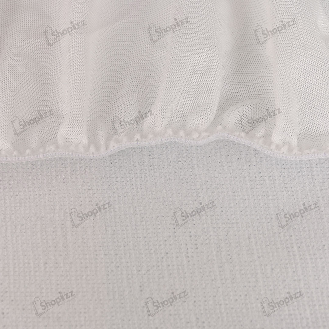 Terry polyester Waterproof Mattress Protector In White Color With Elastic Fitting