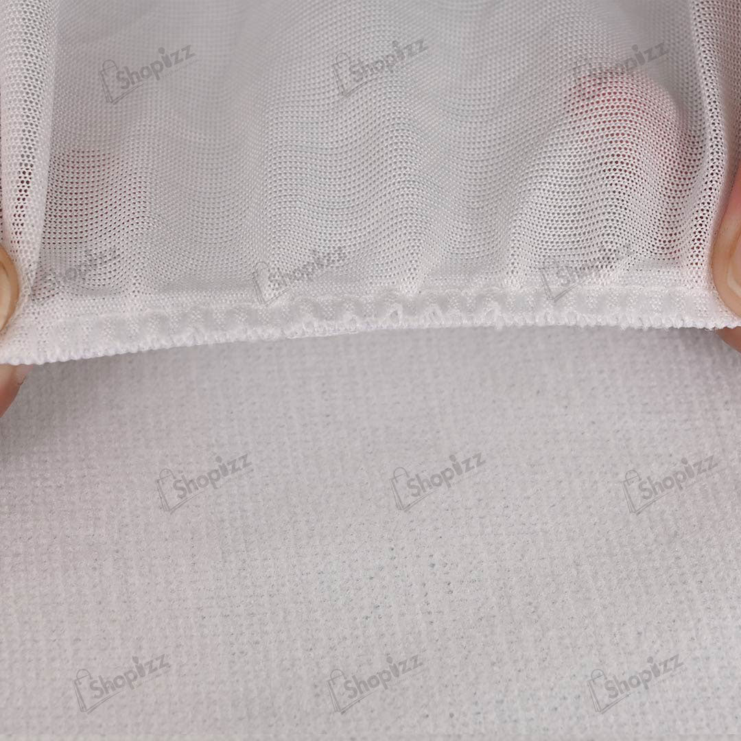 Terry polyester Waterproof Mattress Protector In White Color With Elastic Fitting