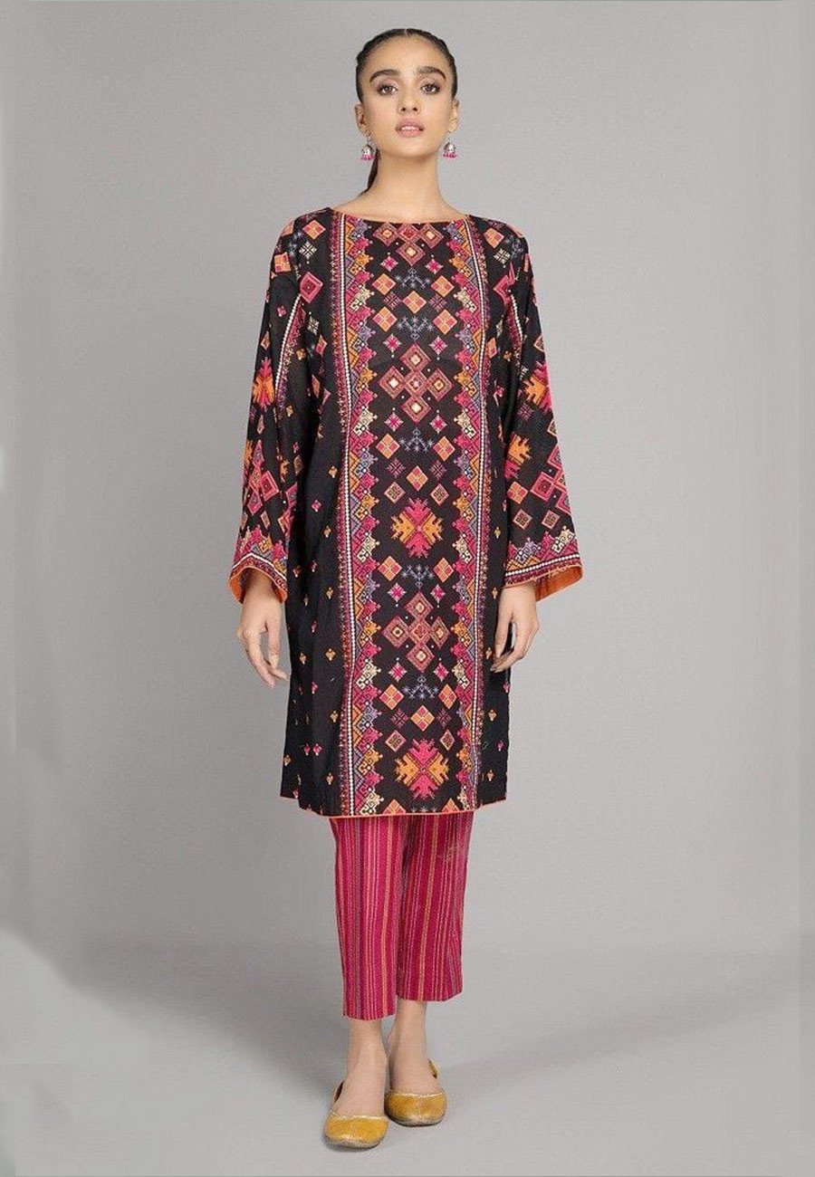 Kaseria 2 PCS Full Embroidered Lawn Dress A48#