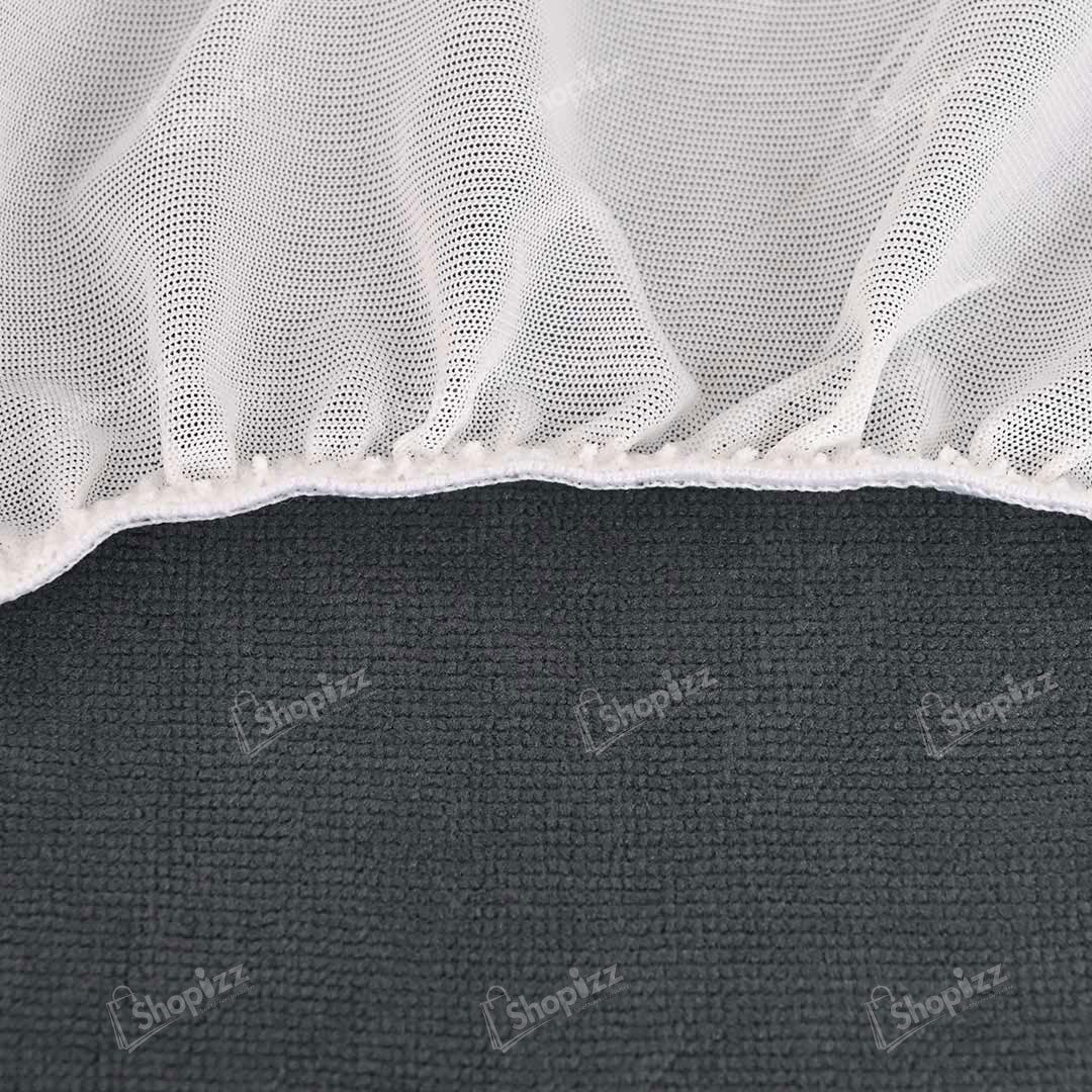 Terry polyester Waterproof Mattress Protector In Grey Color With Elastic Fitting