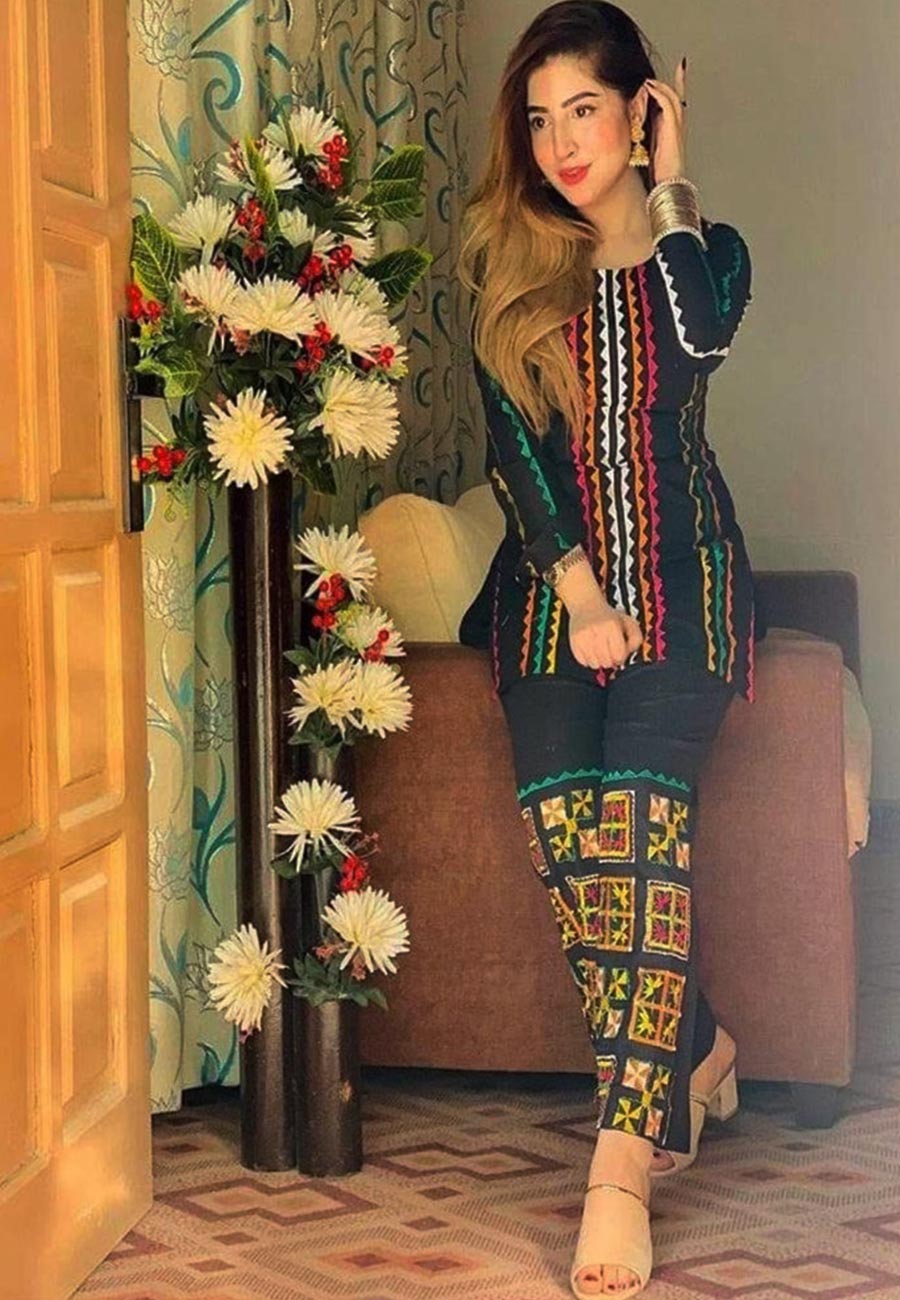 Maria B 2 PCS Full Embroidered Lawn Dress A48#