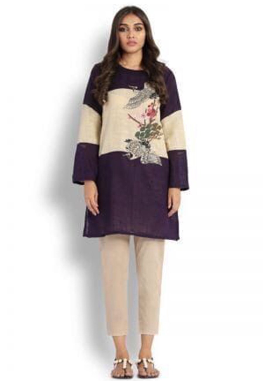 Sana Safinaz 3 PCS Neckline Embroidered Lawn Dress With Printed Chiffon Dupatta A40#