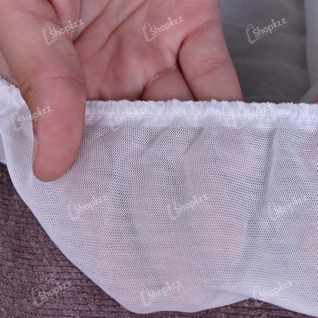 Terry Cotton Waterproof Mattress Protector In Brown Color With Elastic Fitting