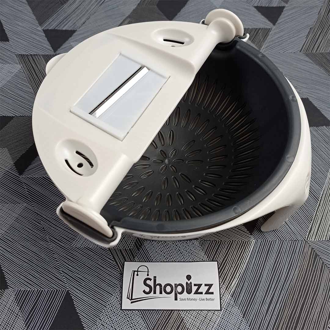 7 in 1 Multi Blade Adjustable Slicer /Cutter /Grater With Drain Basket (EEJ)