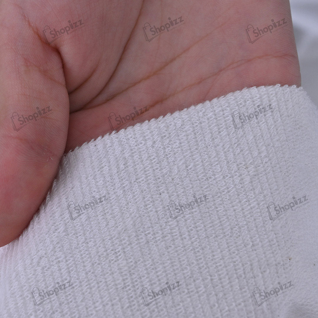 Terry Cotton Waterproof Mattress Protector In White Color With Elastic Fitting