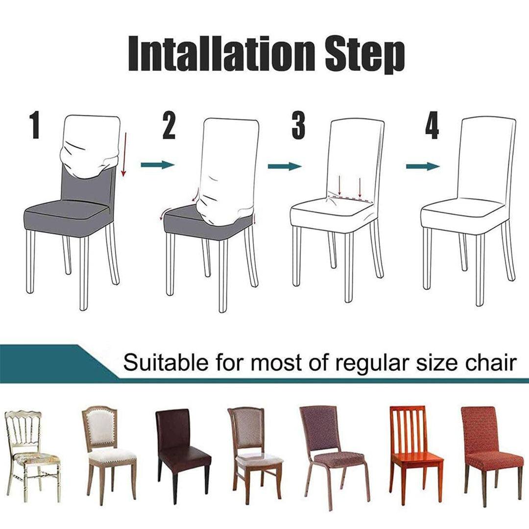 Fine Quality Fitted Style Cotton Jersey Chair Cover - Dust & Stains Proof