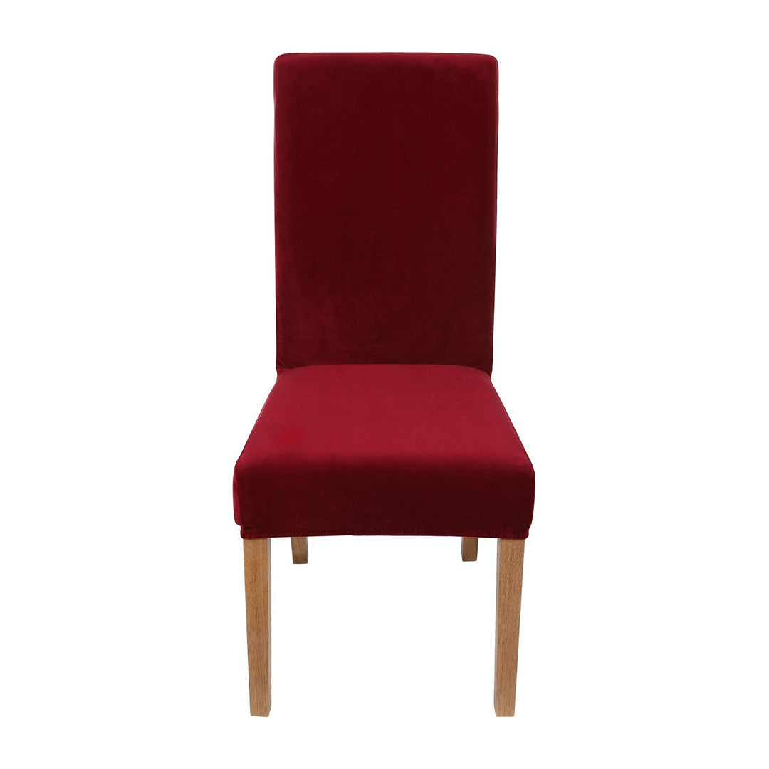 Fitted Style Cotton Jersey Chair Cover - Maroon