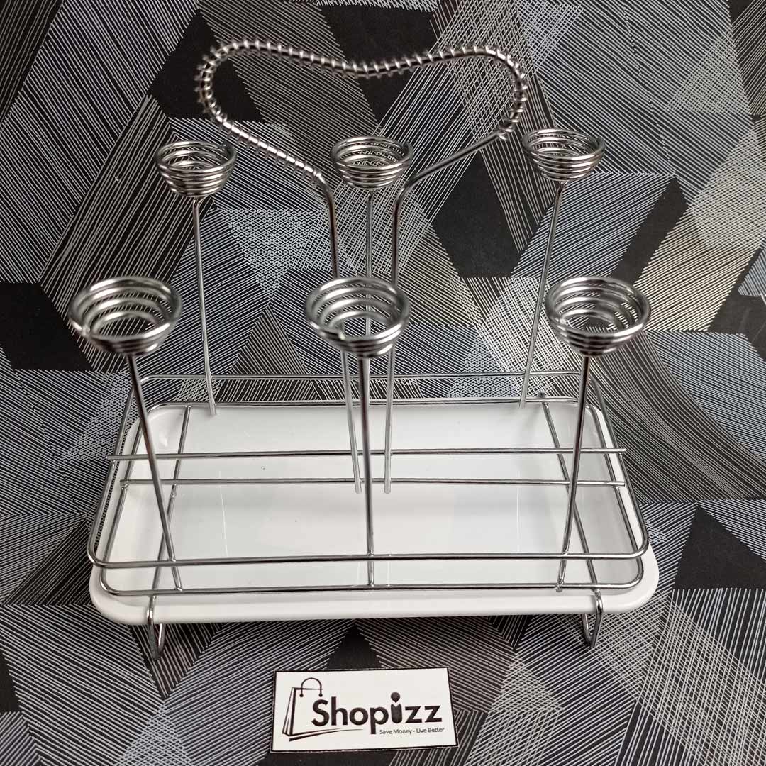 Stainless Steel Glass Stand Holder /Glass Rack Rectangle Shape (BHJ)