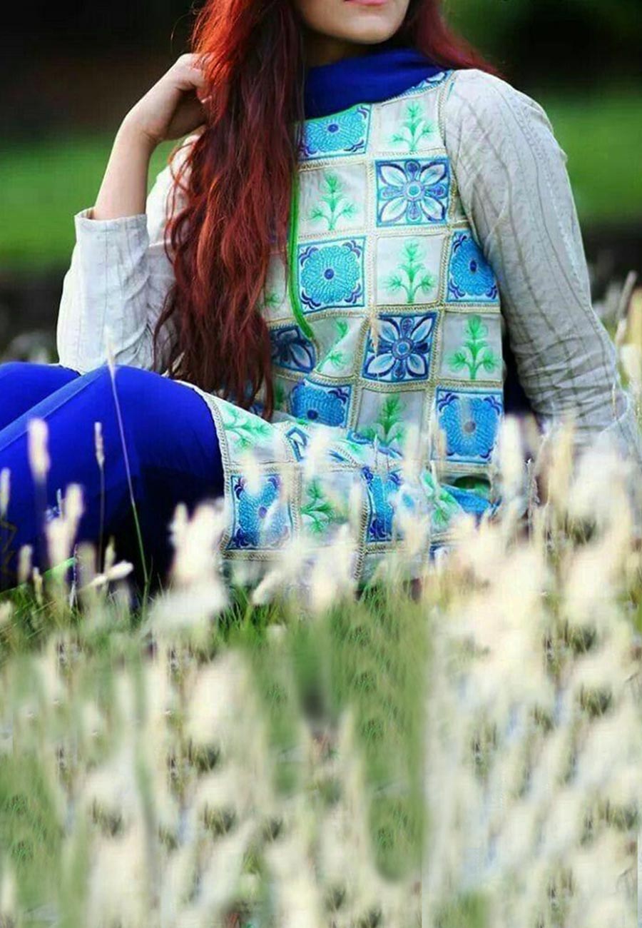 Bareeze 2 PCS Full Embroidered Lawn Dress A48#