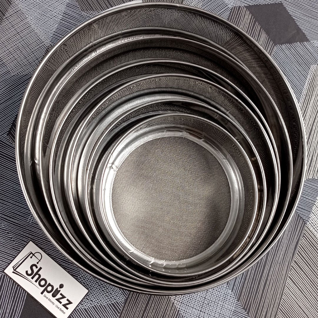 6 PCS Stainless Steel Fine Flour Sifter Strainer Sieve Powdered Sugar Filter (FJJ)