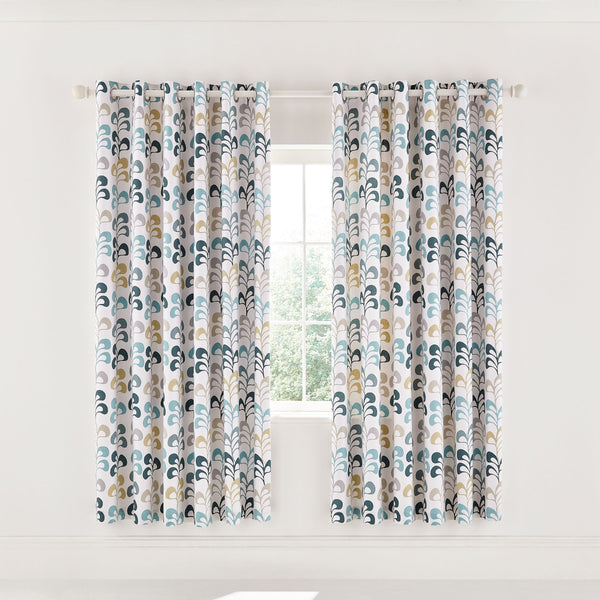 Helena Springfield Liv Teal Curtains 66″x72″(1Piece)