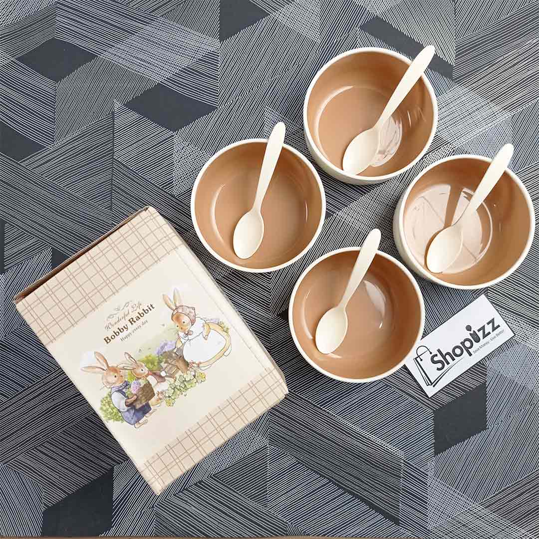 Set of 4 Food Containing Bowls / Infant Feeding Cups For Kids (DBJ)