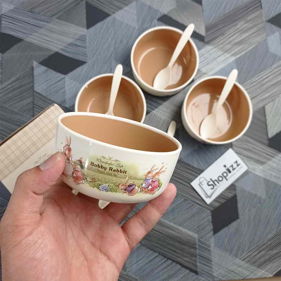 Set of 4 Food Containing Bowls / Infant Feeding Cups For Kids (DBJ)
