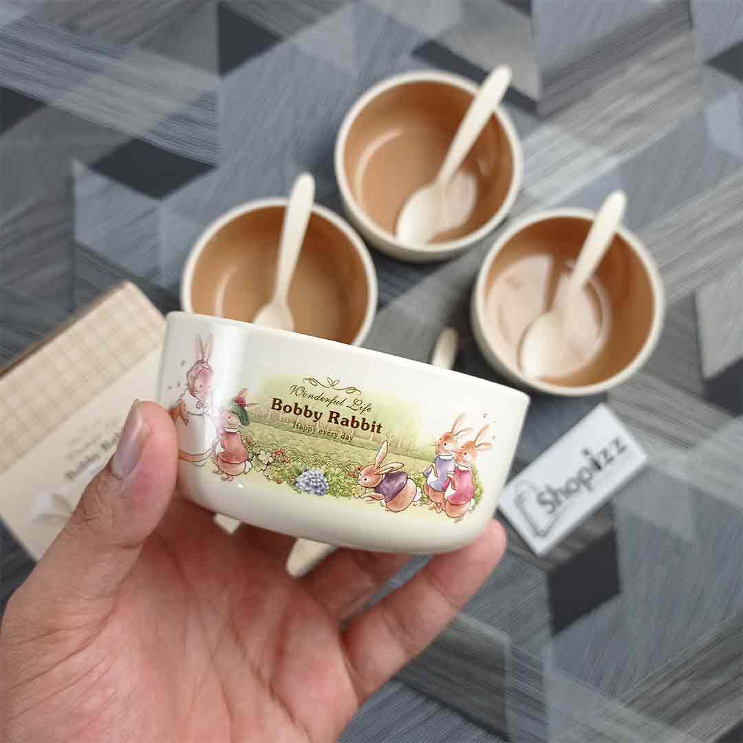 Set of 4 Food Containing Bowls / Infant Feeding Cups For Kids (DBJ)