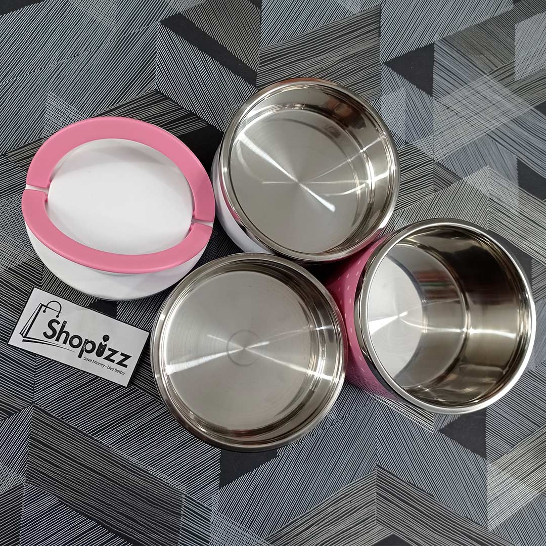 3 Layers Lunch Box Stainless Steel /Tiffin Box For office And school(GBJ)