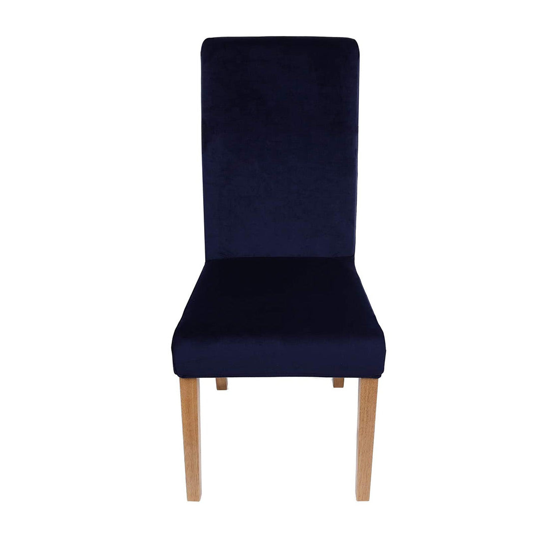 Fitted Style Cotton Jersey Chair Cover - Blue