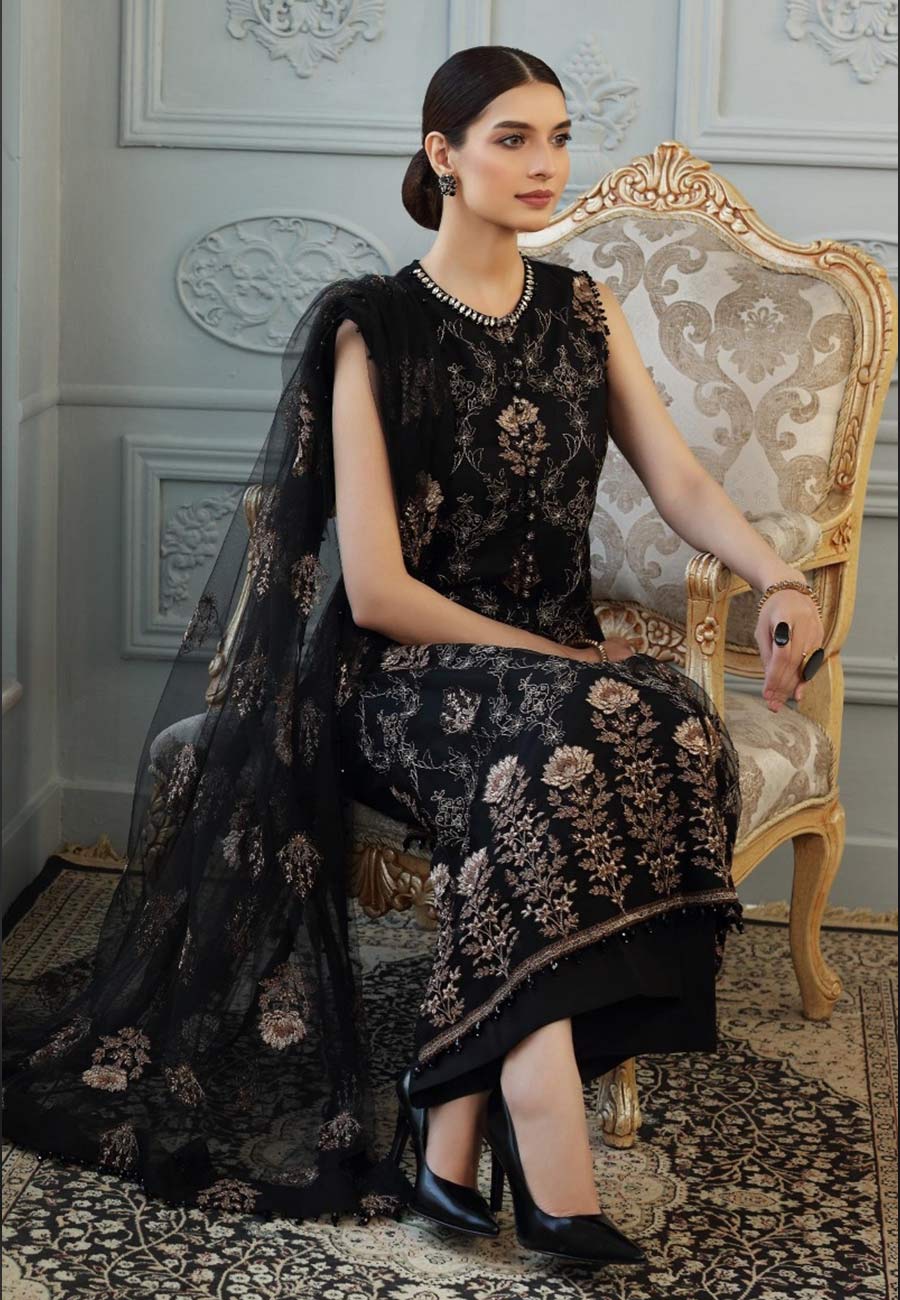 Bareeze 3 PCS Full Embroidered Lawn Dress With Bamber Embroidery Duppata B28#