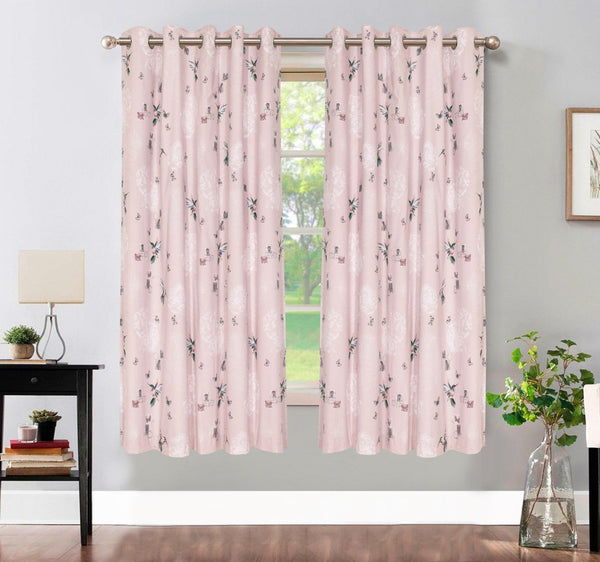High End Floral Pink Shabby Chic Curtain 66″x72″ – 1 Piece