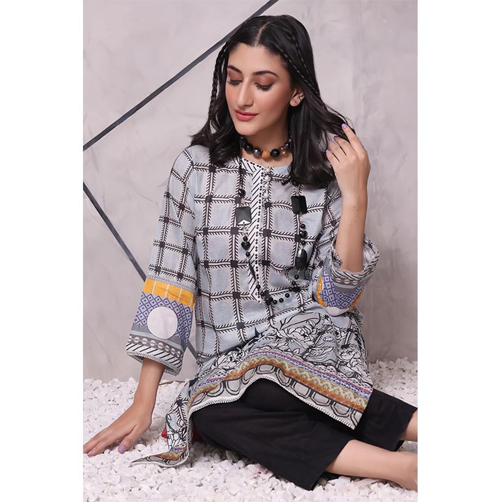 Printed Lawn Shirt RDK 025