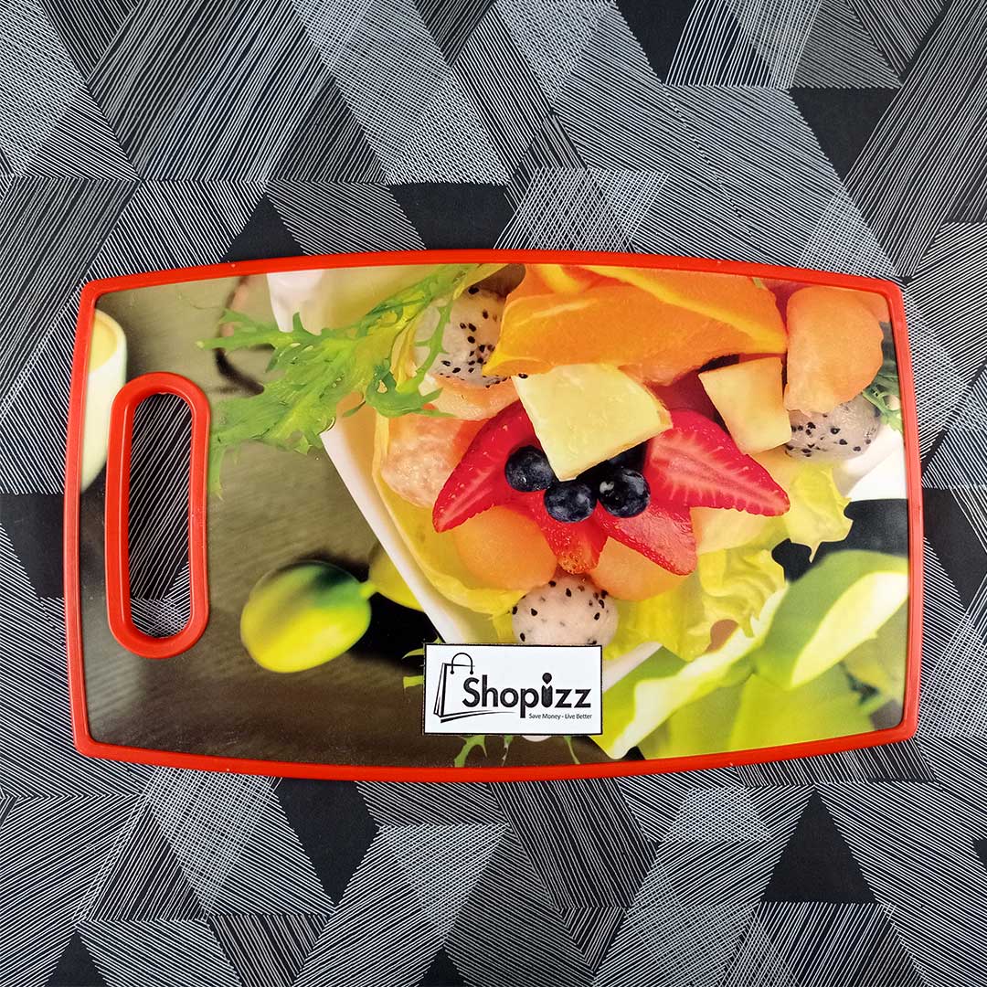 KITCHEN / KITCHEN ACCESSORIES High Quality Plastic Lemon Printed Anti Groove Cutting Board(BBJ)