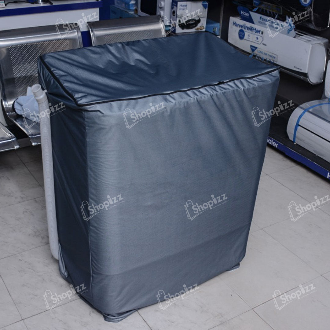 Zipper Waterproof Washing Machine Cover Top Loaded Black Color – All Sizes available