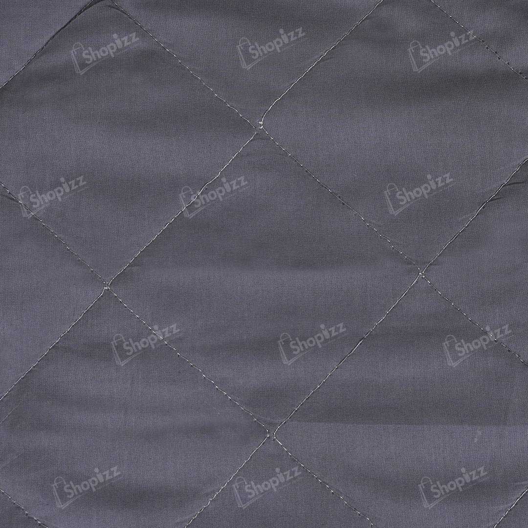Quilted Waterproof Mattress Protector in Grey color with Elastic Fitting