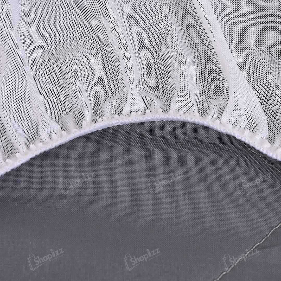 Quilted Waterproof Mattress Protector in Grey color with Elastic Fitting